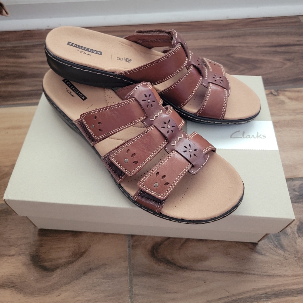 Clarks Leisa Spring multi brown sandals